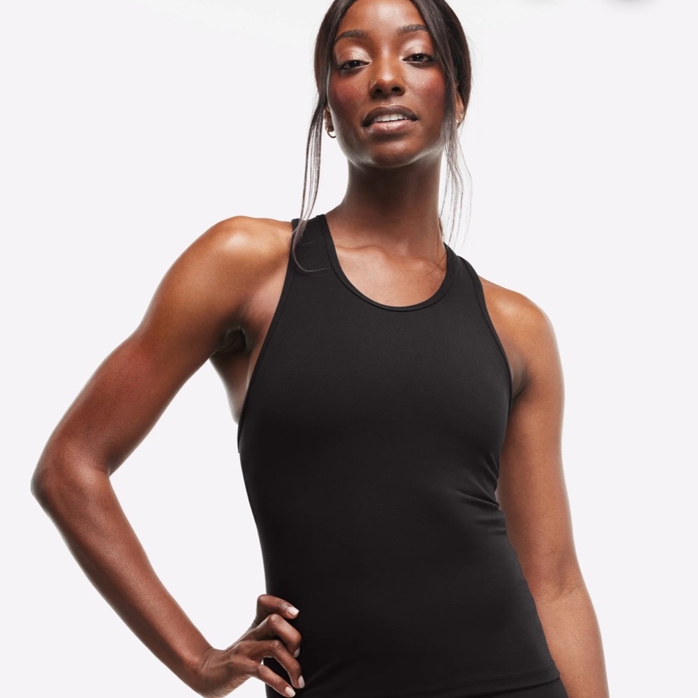 Peloton Cadent Slim Racerback Tank In Black